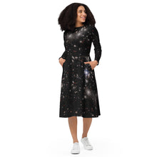 Load image into Gallery viewer, JWST Pandora&#39;s Cluster Long-Sleeve Midi Dress with Pockets