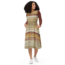 Load image into Gallery viewer, Jupiter by Hubble Long-Sleeve Midi Dress with Pockets