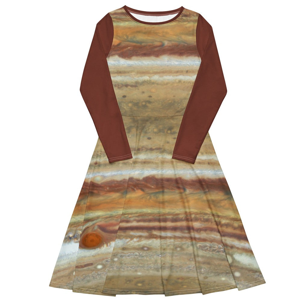 Jupiter by Hubble Long-Sleeve Midi Dress with Pockets XS