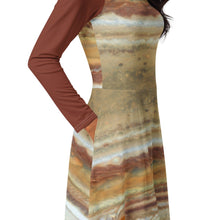 Load image into Gallery viewer, Jupiter by Hubble Long-Sleeve Midi Dress with Pockets