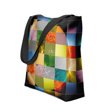 Load image into Gallery viewer, SDO Rainbow Patchwork Sun Tote Bag