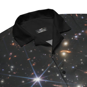 JWST SMACS 0723 Galaxy Cluster Button Shirt