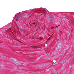 Pink Astrophysics Button Shirt