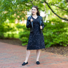 Load image into Gallery viewer, Constellations Glow-in-the-Dark A-Line Dress with Pockets