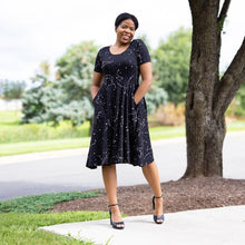 Load image into Gallery viewer, Constellations Glow-in-the-dark Twirl Dress