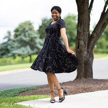 Load image into Gallery viewer, Constellations Glow-in-the-dark Twirl Dress