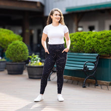 Load image into Gallery viewer, Constellations Glow-in-the-Dark Leggings with Pockets