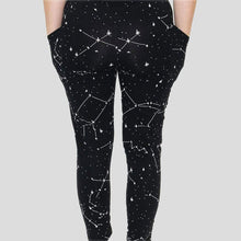 Load image into Gallery viewer, Constellations Glow-in-the-Dark Leggings with Pockets