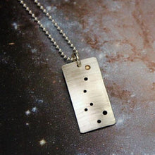 Load image into Gallery viewer, Constellation/Asterism Pinhole Sterling Silver Necklace