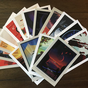 Out Of This World JPL Travel Postcard Set
