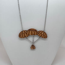 Load image into Gallery viewer, Apollo Command Module + Parachutes Wood Necklace