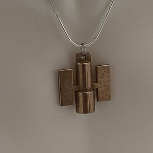 Hubble Space Telescope 3D Printed Metal Necklace
