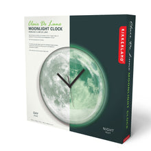 Load image into Gallery viewer, box for glow in the dark moon clock on a white background