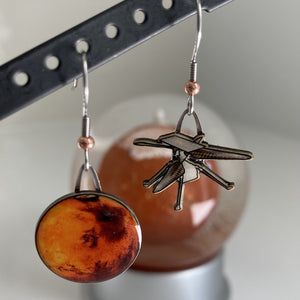 Ingenuity + Mars Upcycled Paper Earrings