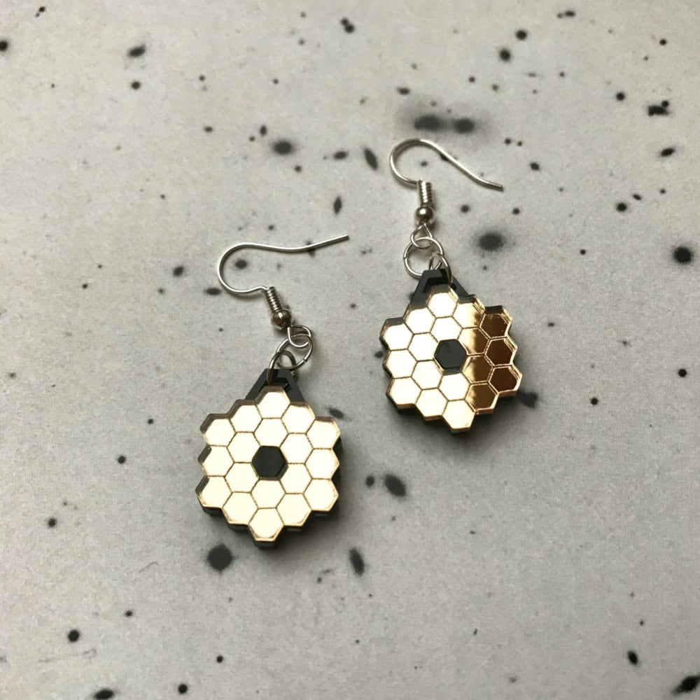 JWST Mirror Acrylic Earrings – STARtorialist