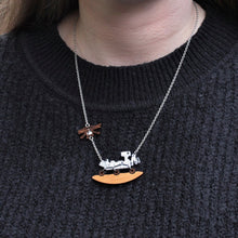 Load image into Gallery viewer, Mars Perseverance Rover + Ingenuity Helicopter Necklace