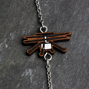 Mars Perseverance Rover + Ingenuity Helicopter Necklace