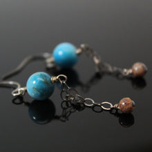 Load image into Gallery viewer, Neptune and Moons Dangle Earrings