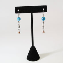 Load image into Gallery viewer, Neptune and Moons Dangle Earrings