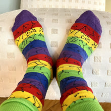 Load image into Gallery viewer, Rainbow Constellation Socks