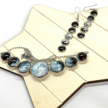Load image into Gallery viewer, Super Moon Phases Curved Necklace