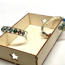 Load image into Gallery viewer, Solar System Cluster Adjustable Cuff Bracelet