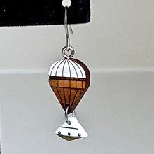 Load image into Gallery viewer, Original Mars Ingenuity Helicopter + Parachute with Capsule Earrings