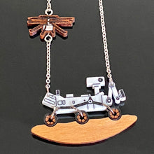 Load image into Gallery viewer, Mars Perseverance Rover + Ingenuity Helicopter Necklace