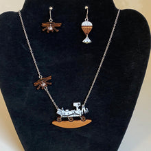 Load image into Gallery viewer, Mars Perseverance Rover + Ingenuity Helicopter Necklace