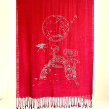 Load image into Gallery viewer, Mars Perseverance Rover + Ingenuity Helicopter Scarf