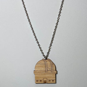 Observatory Wooden Laser Cut Necklace
