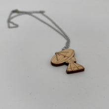 Load image into Gallery viewer, Radio Telescope Wood Necklace