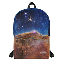Load image into Gallery viewer, JWST Cosmic Cliffs Carina Nebula Backpack