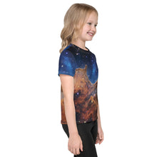 Load image into Gallery viewer, JWST Cosmic Cliffs Carina Nebula Kids T-Shirt (Toddler–Teen)