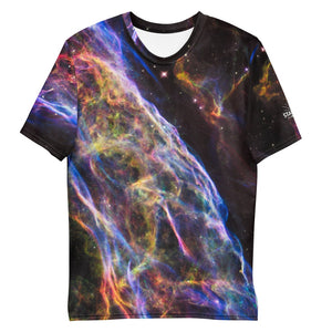 Cosmic Veil Nebula Straight Cut T-Shirt