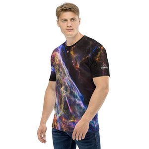 Cosmic Veil Nebula Straight Cut T-Shirt