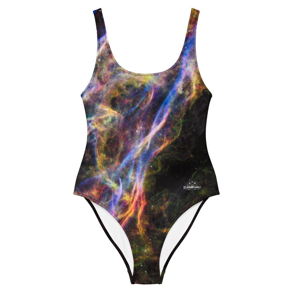 Cosmic Veil Nebula One-Piece Swimsuit