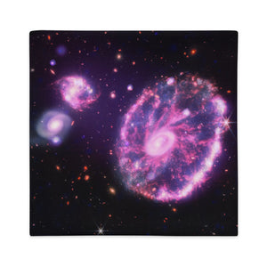 JWST Chandra Cartwheel Galaxy Pillow Case