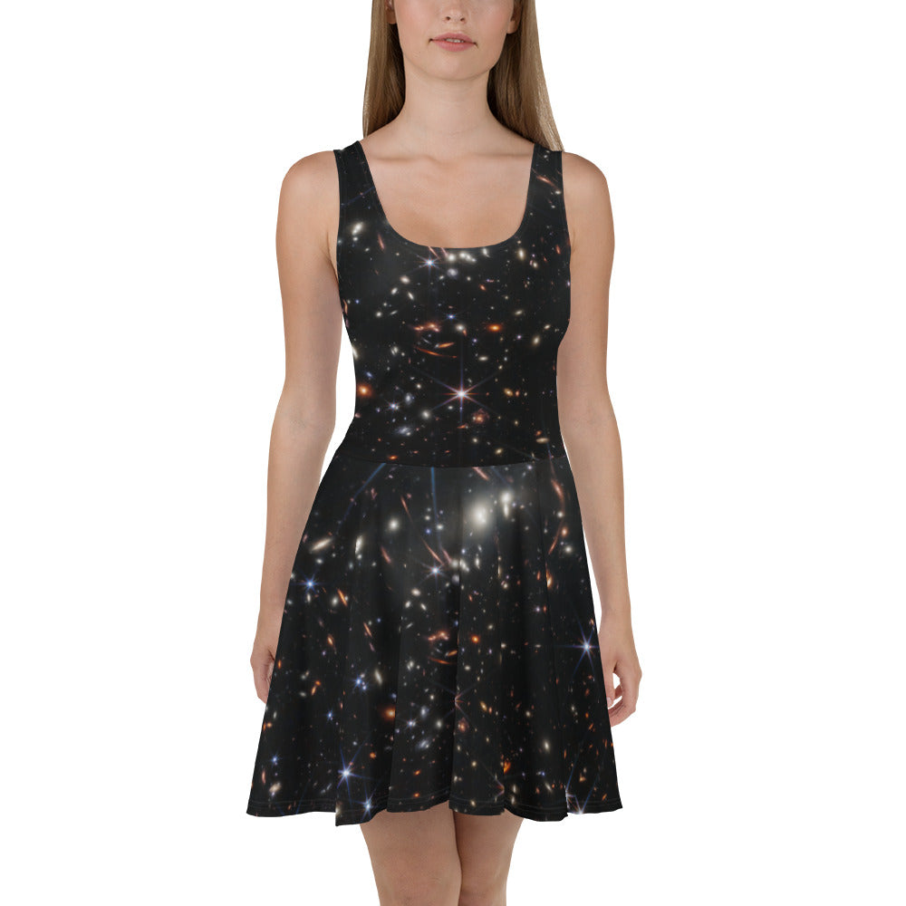 galaxy skater dress Rainbow Galaxy Gradient Skater Dress - Watercolor Abstract Art