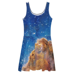 JWST Cosmic Cliffs NGC 3324 Carina Nebula Skater Dress