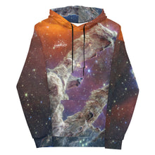 Load image into Gallery viewer, JWST Multicolor Pillars of Creation Unisex Hooded Sweatshirt