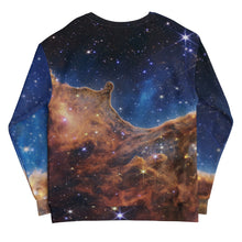 Load image into Gallery viewer, JWST Cosmic Cliffs Carina Nebula Unisex Sweatshirt