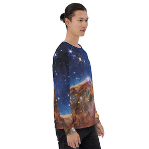 JWST Cosmic Cliffs Carina Nebula Unisex Sweatshirt