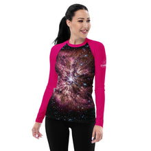 Load image into Gallery viewer, JWST Massive Star WR 124 Fitted/Curvy Rash Guard