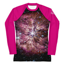 Load image into Gallery viewer, JWST Massive Star WR 124 Fitted/Curvy Rash Guard