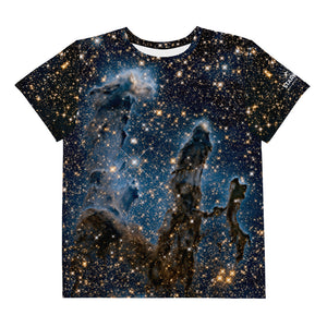 Pillars of Creation in Infrared by Hubble Kids T-Shirt (Toddler–Teen)