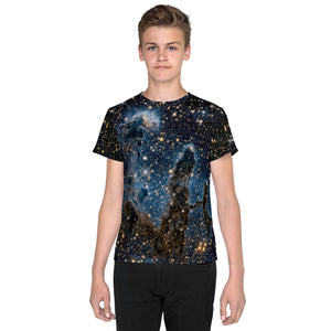 Pillars of Creation in Infrared by Hubble Kids T-Shirt (Toddler–Teen)