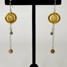 Load image into Gallery viewer, Saturn Dangle Earrings