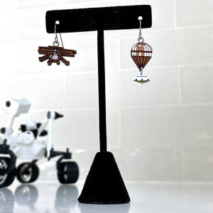 Special Edition* Mars Ingenuity Helicopter + Parachute with Capsule Earrings