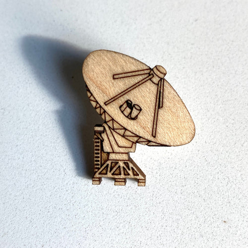 VLA Radio Telescope Wood Pin